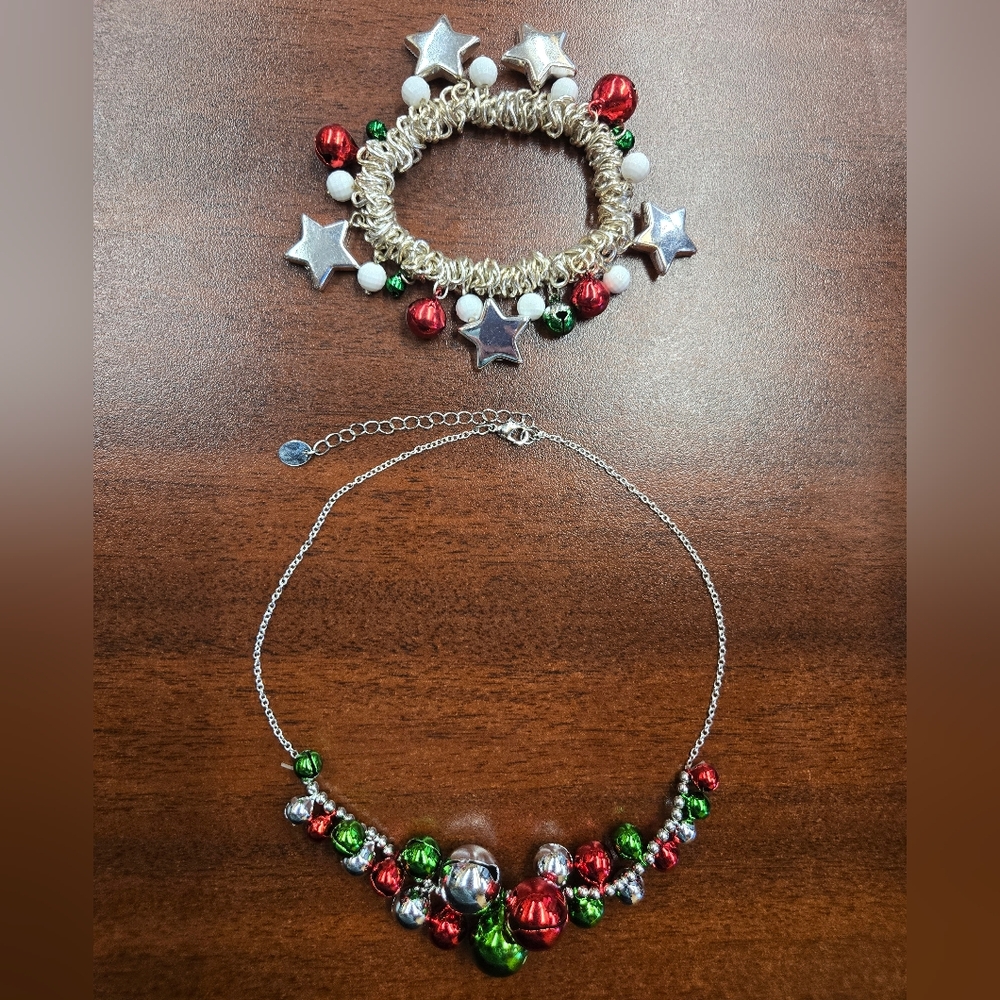 Festive Silver Jewelry Set